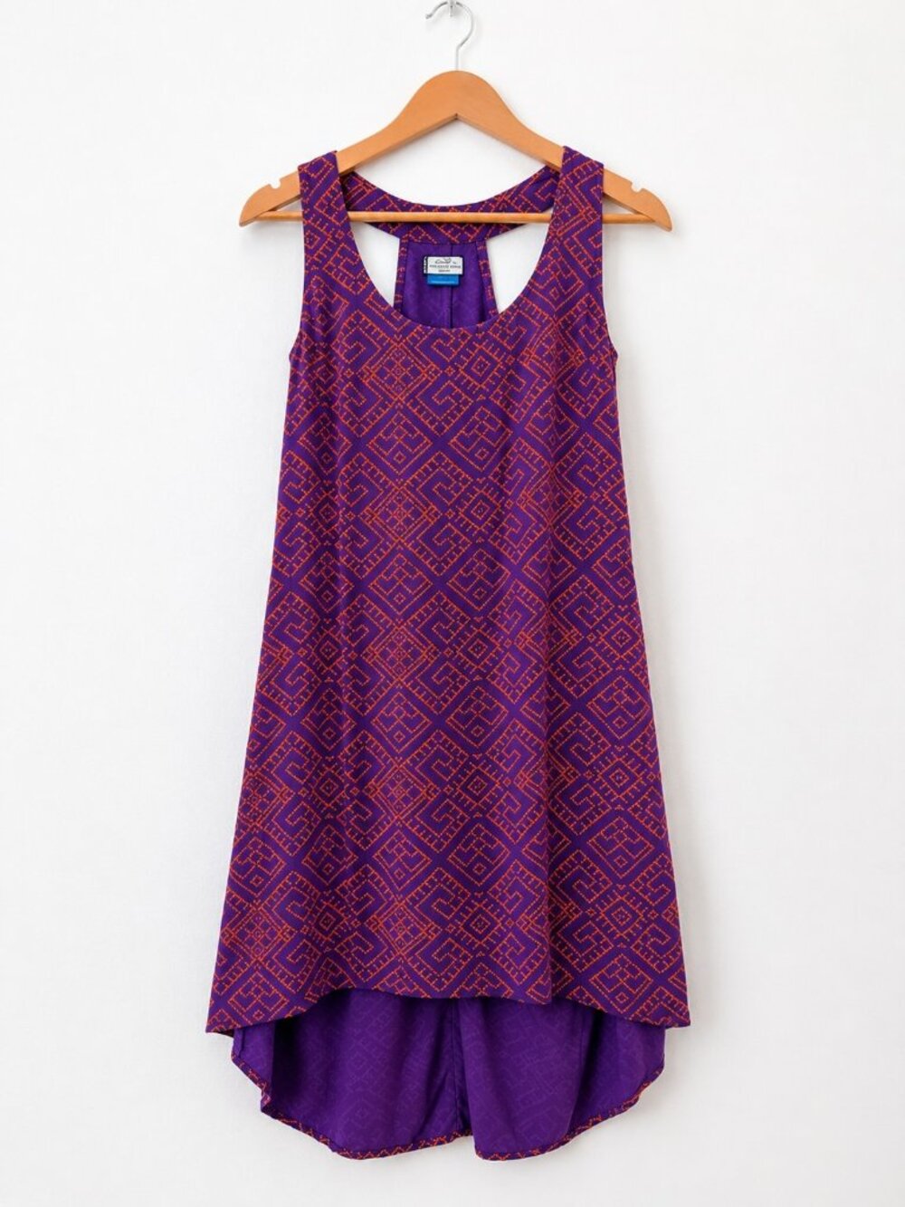 KAVU Geometric Sleeveless Dress Size S Cover Up Activewear Athleisure Festival